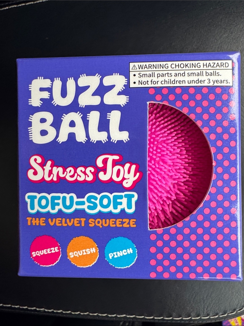 Pink Stress Toy - Tofu-Soft Velvet Squeeze